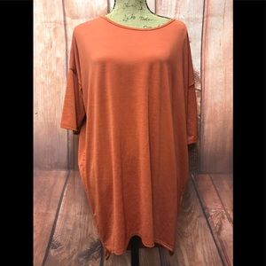 LulaRoe size medium rusty orange top
